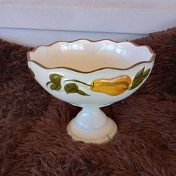Stangl sculpted fruit large salad serving bowl