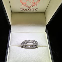 TraxNYC 1.72 Ct Natural Diamond Eternity Band 18k Gold