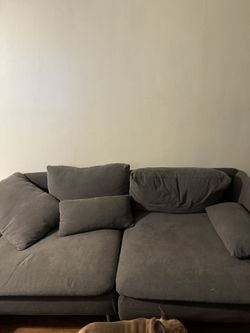 Grey futon