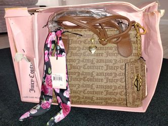 Juicy Couture Mini Tote Bag Set with Card Case