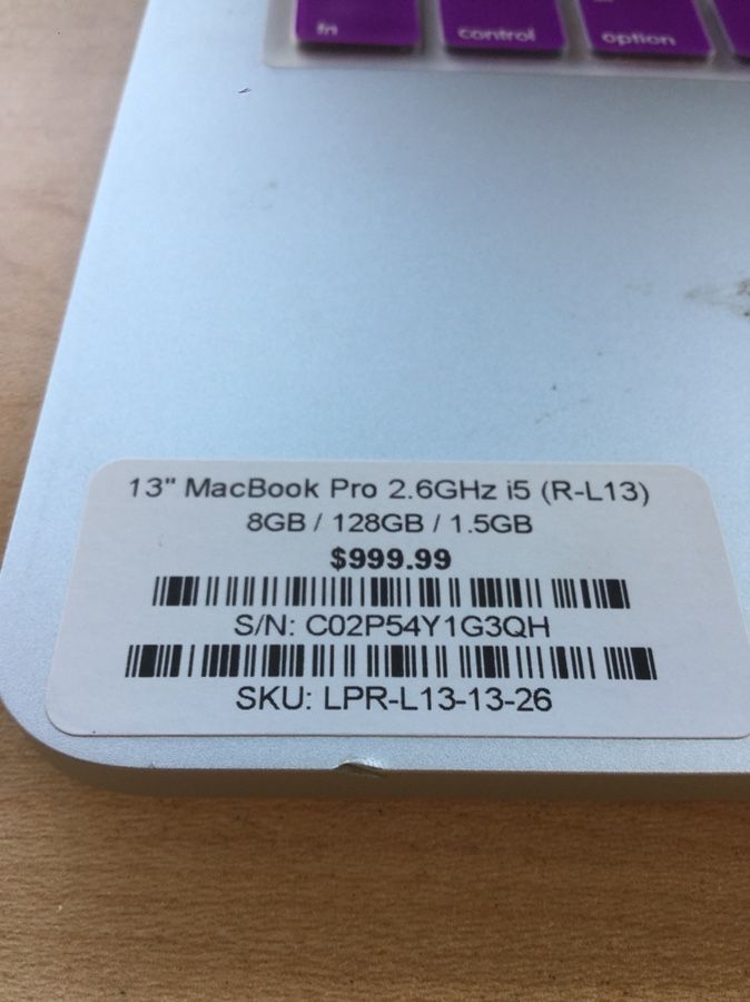 13” MacBook Pro Retina i5
