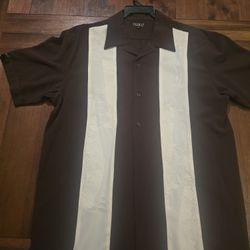 Pronti Mens Dress Shirt Size Large