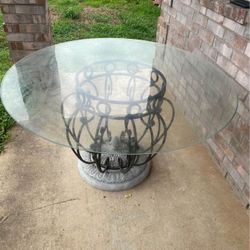 48” Round Glass