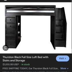 Fullsize 8 Drawer Loft Bed Must Sell By Sunday Obo