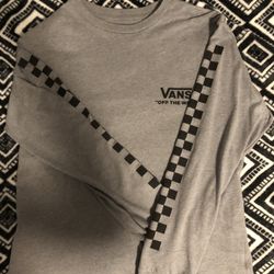 Vans Boys Gray Long Sleeve Shirt