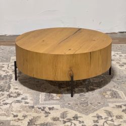 Round Wood Coffee Table (Retail $749)