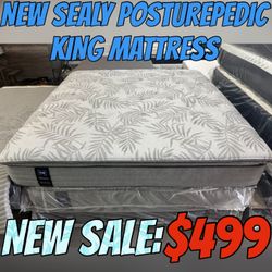 NEW SEALY POSTUREPEDIC KING MATTRESS 