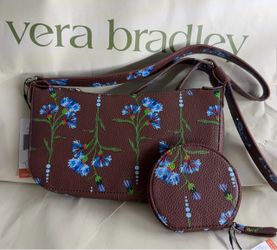 Vera Bradley Floral Crossbody Bag with Coin Purse