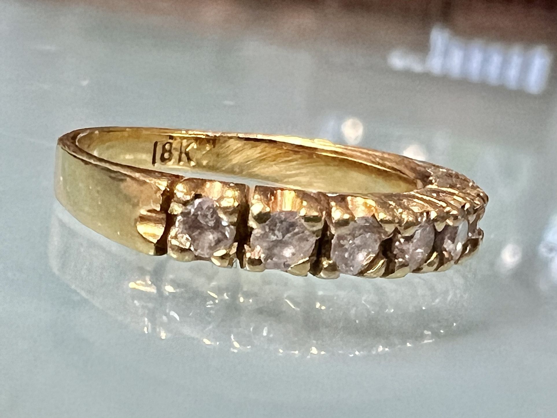 Stunning 18kt Yellow, Gold Ladies .50ct  Diamond Ring
