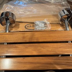 Folding Teak Shower Seat