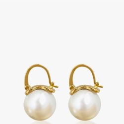 Pearl Drop Earrings Sterling Silver NEW $10. Pick-up In Aurora.
