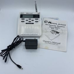 Midland WR-100 NOAA All Hazards Weather Public Alert Radio Storm Warning 