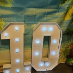 Marquee Numbers For Party