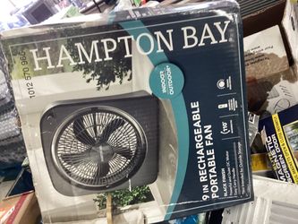 Hampton Bay 9-Inch Rechargeable Portable Fan