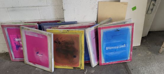 Lot if 12 Screen Printing frames