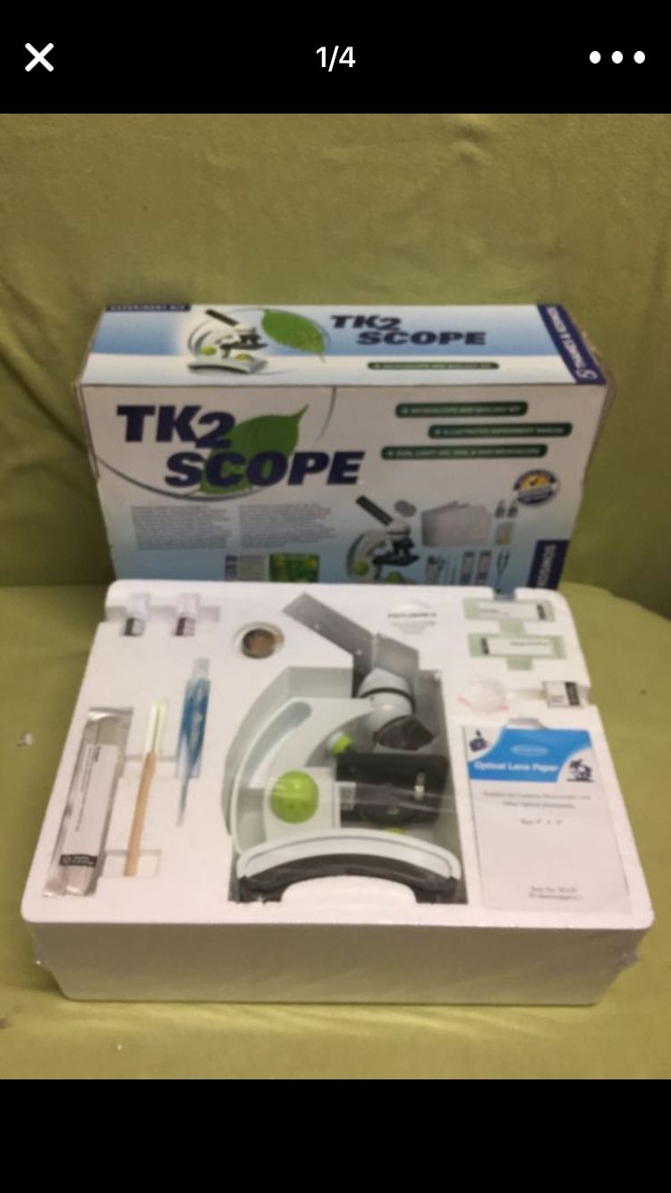 TK2 scoop microscope & biology science kit thane & kosmos NEW IN BOX NAVER OPEN