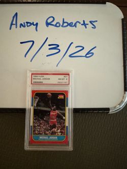 1986 fleer Michael Jordan PSA 8 - cash only NO TRADES