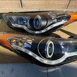 11-13 HYUNDAI ELANTRA LED HEADLIGHTS FAROS CALAVERAS MICAS LUCES 