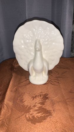 1940’s Vintage McCoy “USA" Peacock Wall Pocket Planter