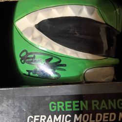 Power Rangers Signed Mug Helmet 