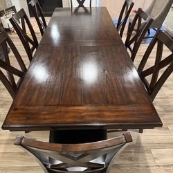 9 pc bayside dining table and chairs
