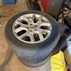 3 Rims Original For Jeep With Used Tires 215/60R17