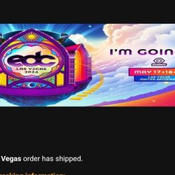 Pair Of VIP EDC Las Vegas 3 Day Passes (Magnet Added)