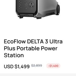 EcoFlow Delta 3 Ultra 3600W 7200W Boost