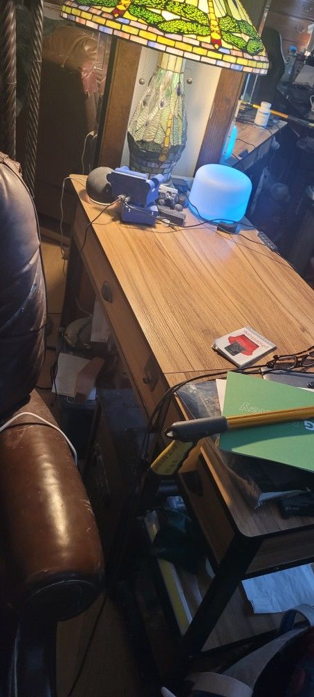 Table With 2 Shelves Underneath
