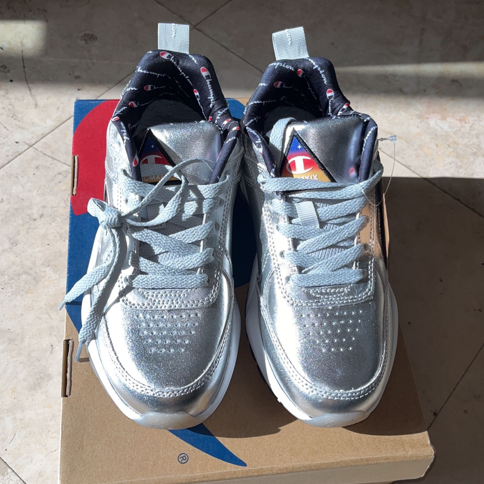 Champion Silver Athletic Shoes US EUR 36
