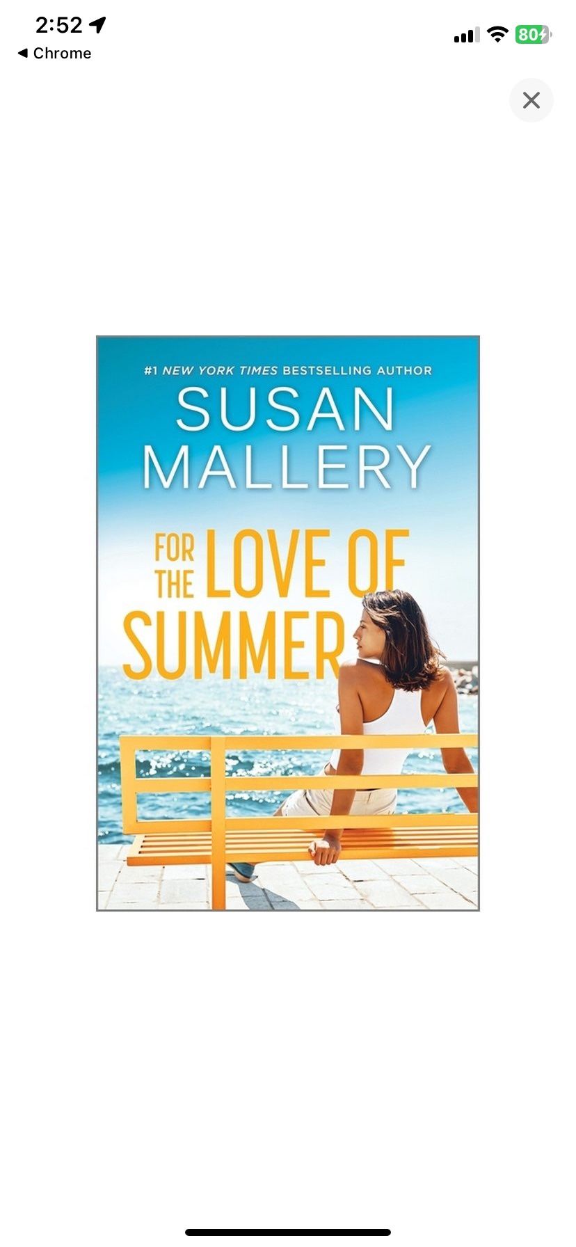 FOR THE LOVE OF SUMMER Book Paperback Fiction by Susan Mallery Mira Books VGUC