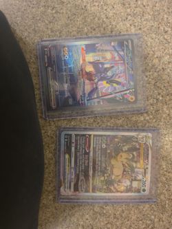 Pokemon cards Leafeon vstar and Miraidon ex or better offer.