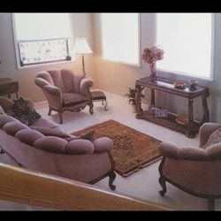 Antique Pink Sofa Set 