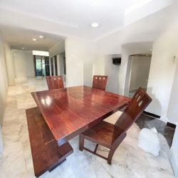 HAND CRAFTED MANGO WOOD DINING SET