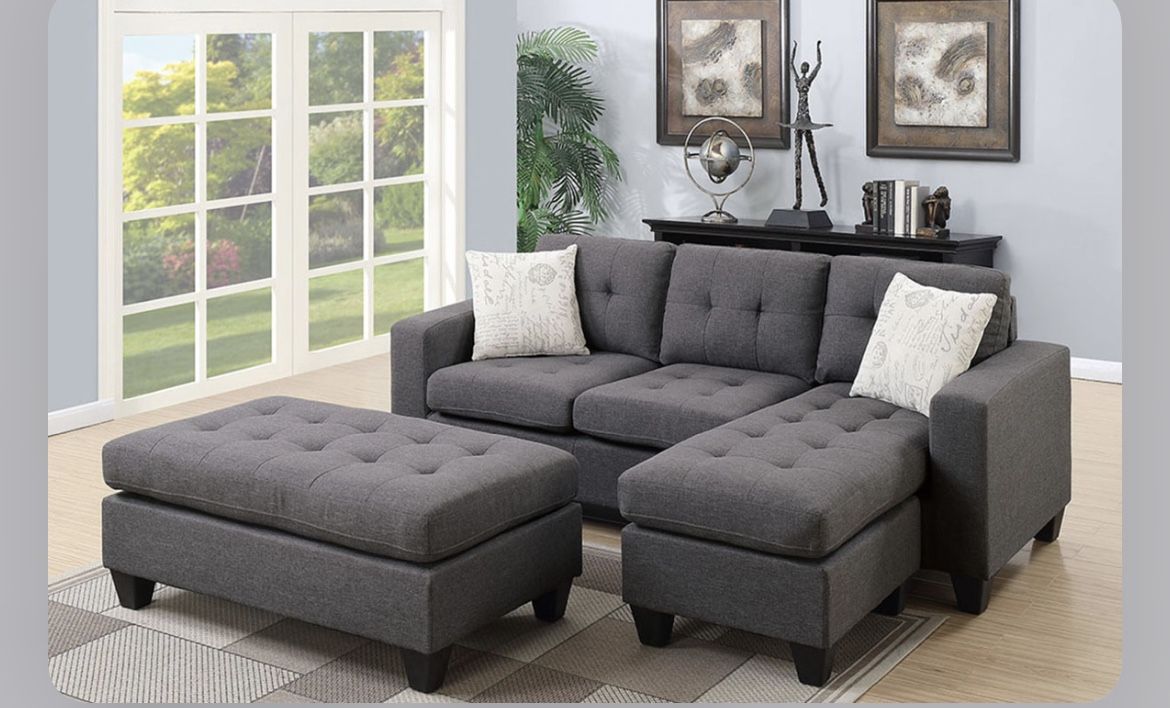 Sectional Sofa Set with Ottomans - AptDeco Sectional Sofa Set With Ottoman 