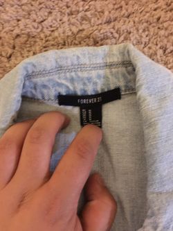 Jean jacket /sweater with fur