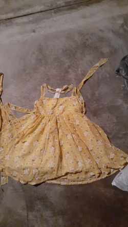 Yellow flower dress