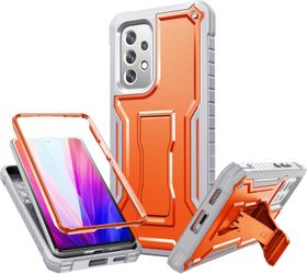 FITO for Samsung Galaxy A53 Case, Dual Layer Shockproof Heavy Duty Case- Orange