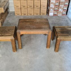 Vintage Wormwood Coffee And End Table Set