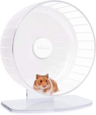 Niteangel Super-Silent 11 Inch Hamster Exercise Wheels Quiet Adjustable Stand LARGE - WHITE ⭐️NEW IN BOX⭐️ CYISell