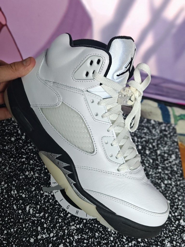 Jordan 5s Black N White
