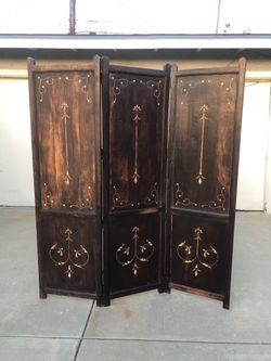 Vintage Wood Room Divider