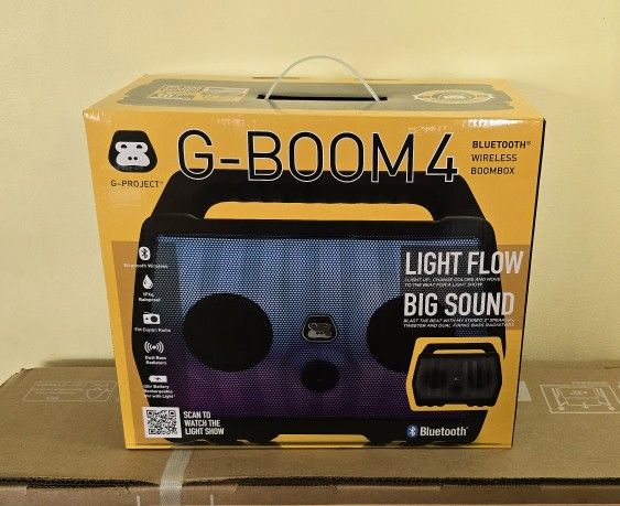 G-Project G-Boom4 Bluetooth Wireless Boombox *NEW*