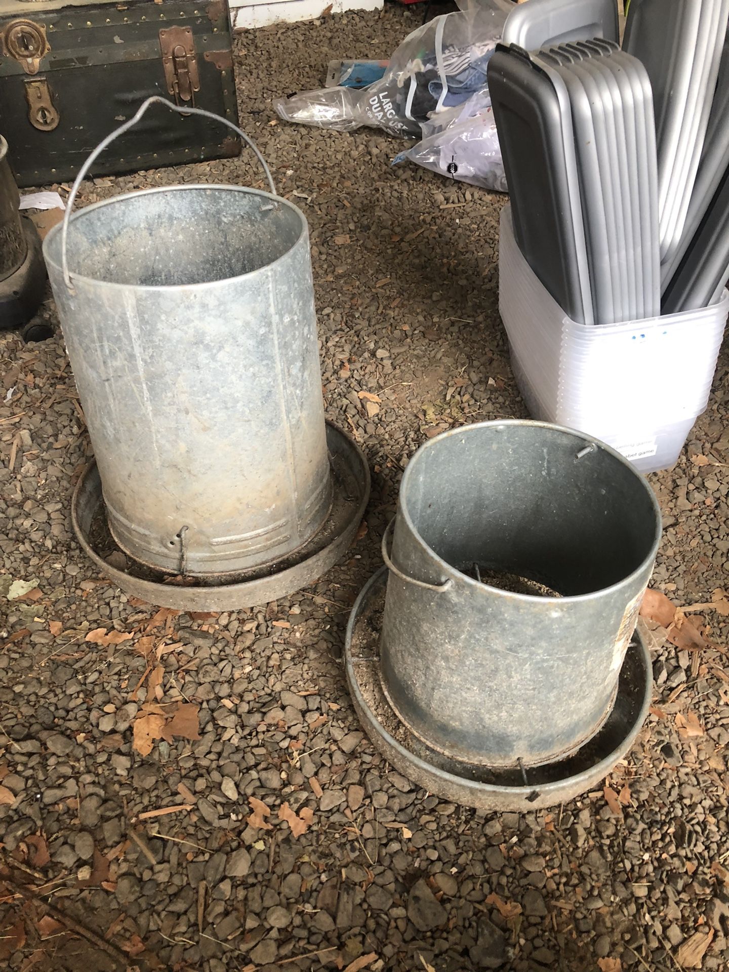 Metal Chicken Feeders