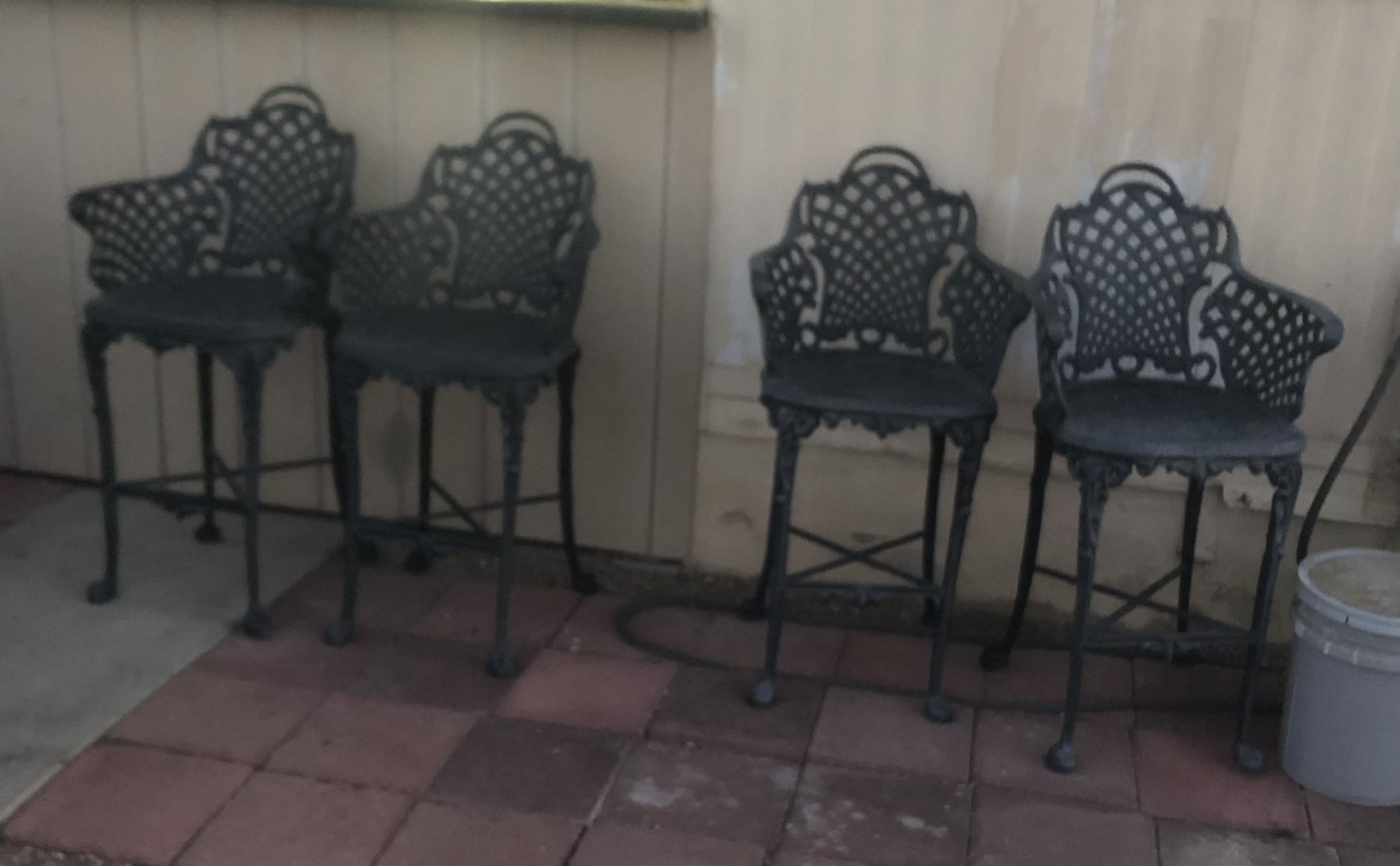 Wrought Iron Bar Stools. **READ DESCRIPTION BELOW**
