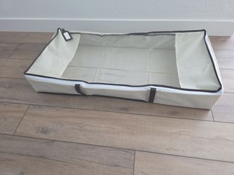 Closet organizer, storage container, slides under bed