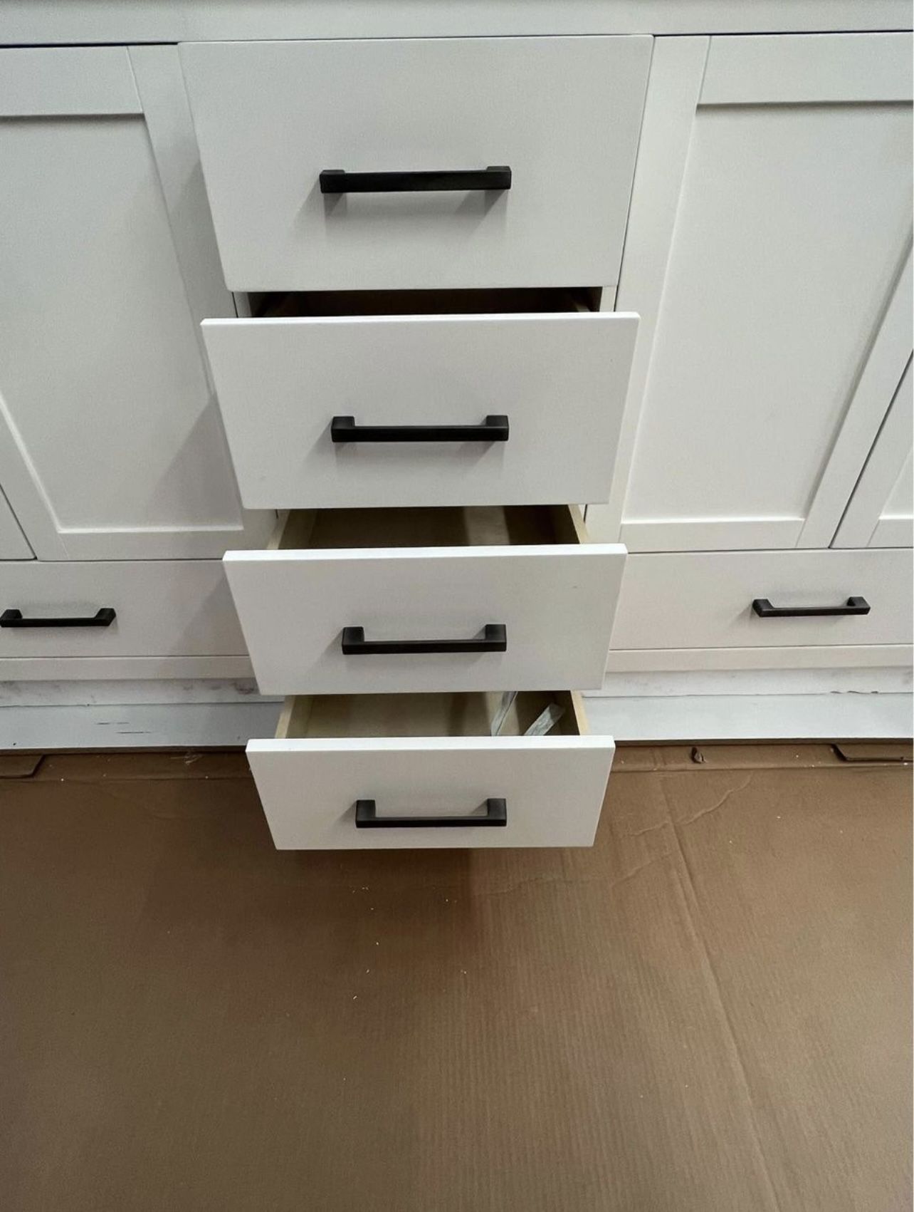 Scratch and Dent! 60” Double Sink Bathroom Vanity with Marble