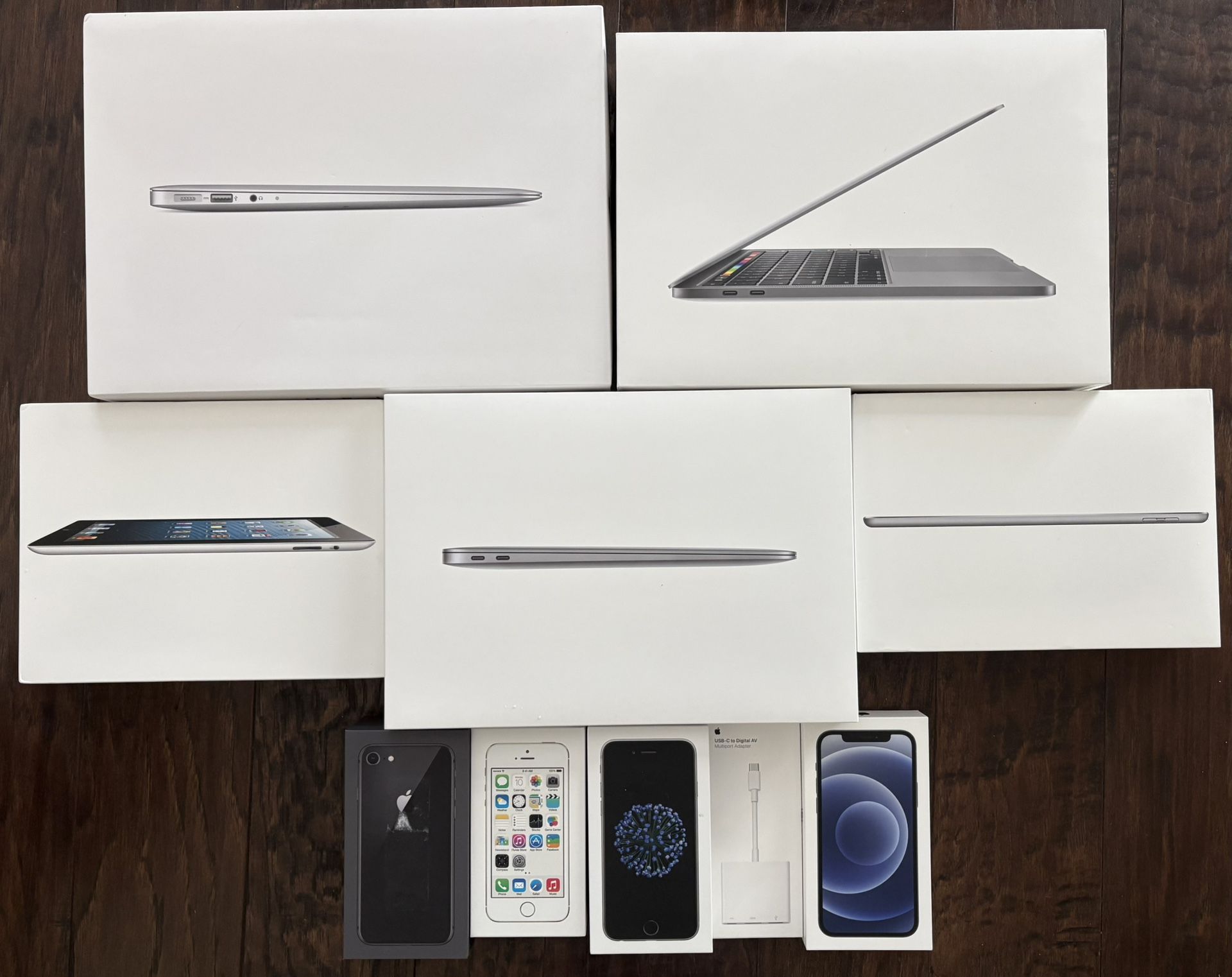Apple Boxes - iPhone, MacBook, iPad