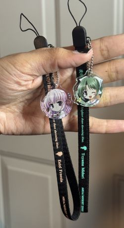 Yoake Mae yori Ruriiro na Toyama Midori and Estel Freesia Phone Straps with Charms/Keychains