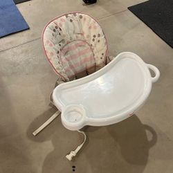 Girl Baby High Chair Seat